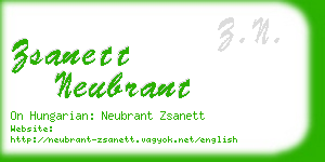 zsanett neubrant business card